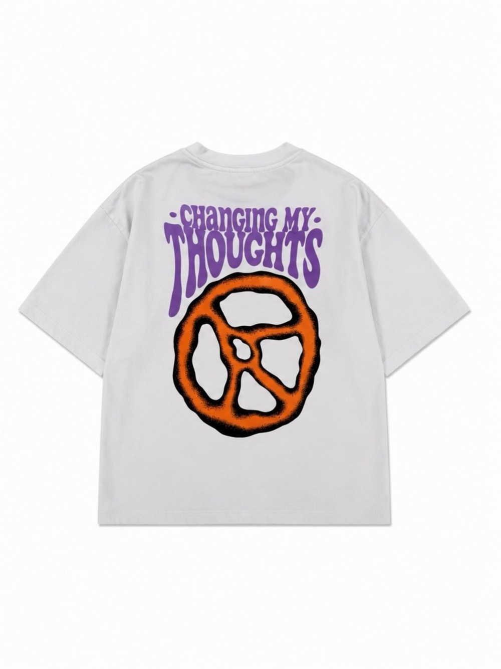 Zara Oversized Peace Sign Graphic Tee Size Small